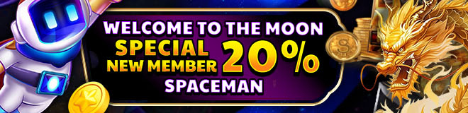 BONUS NEW MEMBER UP TO 20% KHUSUS SPACEMAN